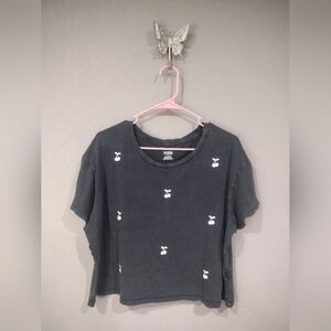 PINK Victoria's Secret Washed Out Cherry Print T-shirt